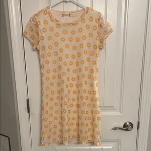 Altar'd State Cream Dress with Yellow Floral Print